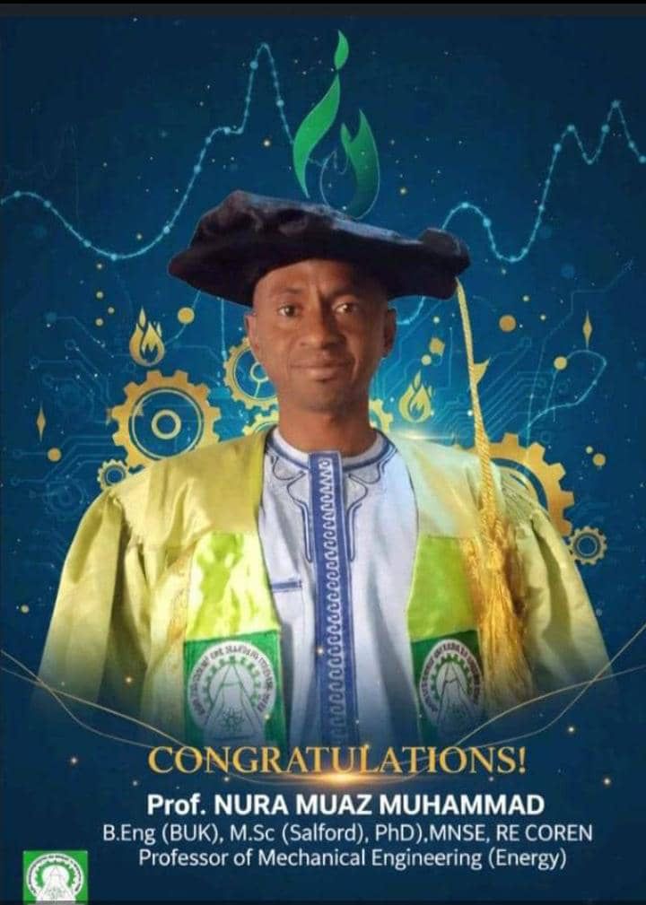 NUESA Congratulates Engr. Nura Muaz Muhammad on Promotion to Professor